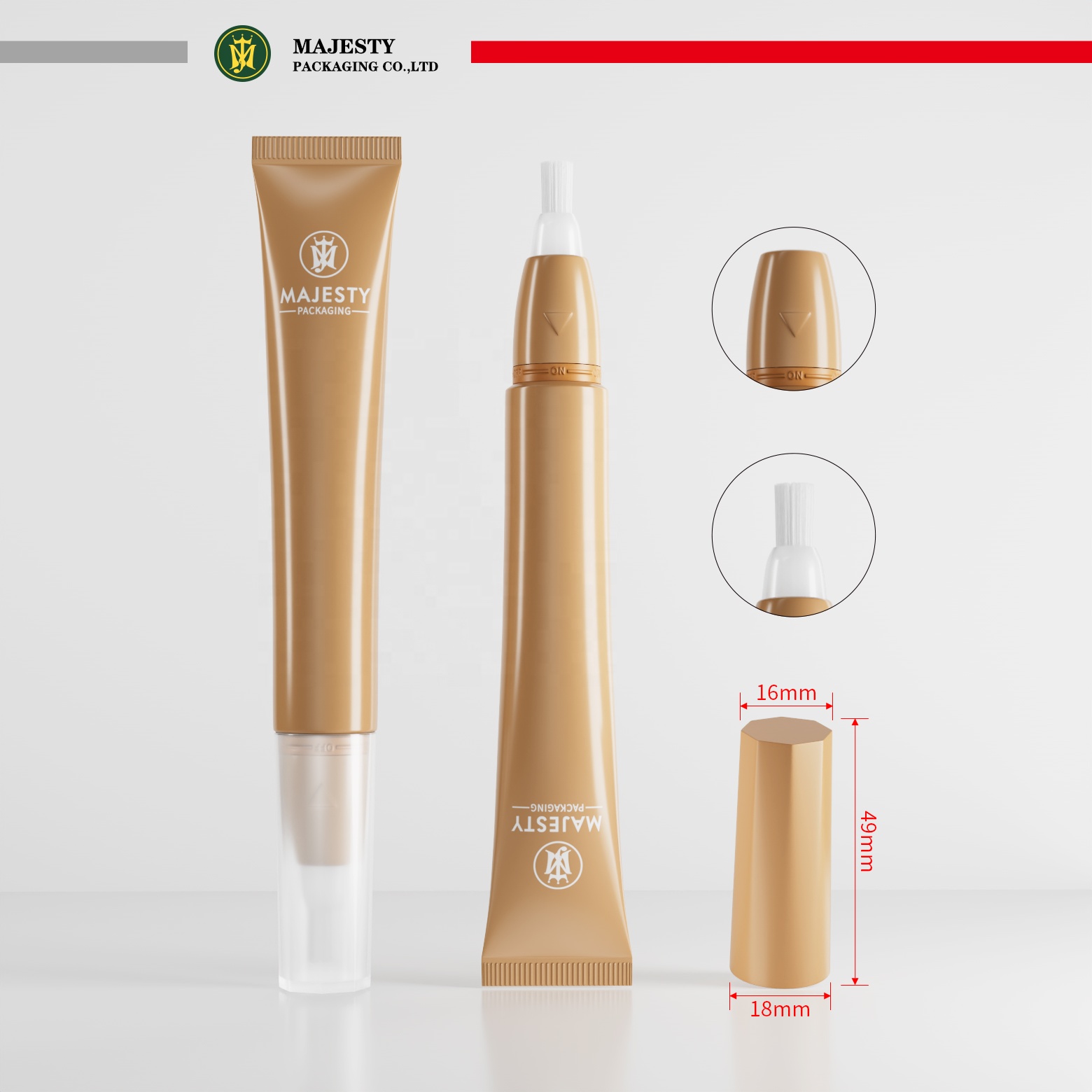 Tube für kosmetischen Lippenbalsam