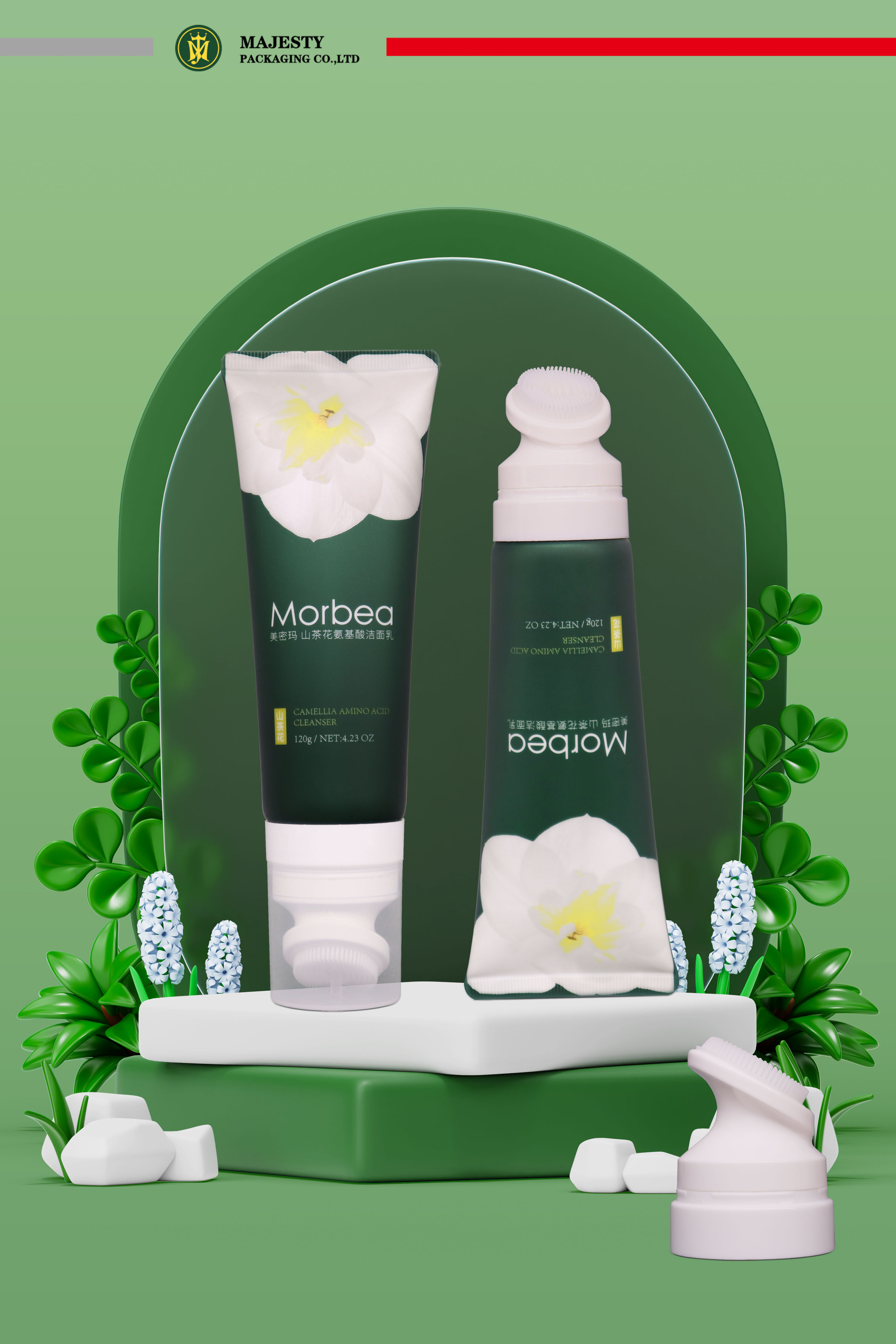 Tubo limpiador facial personalizado