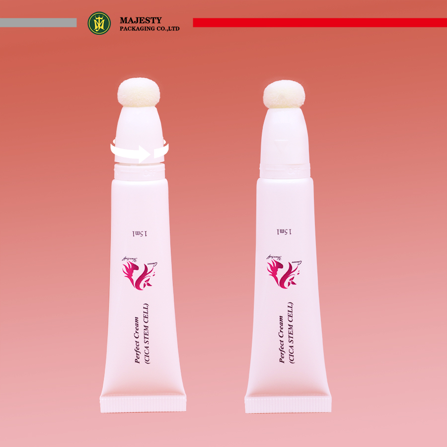 tubo cosmético de doble cámara
