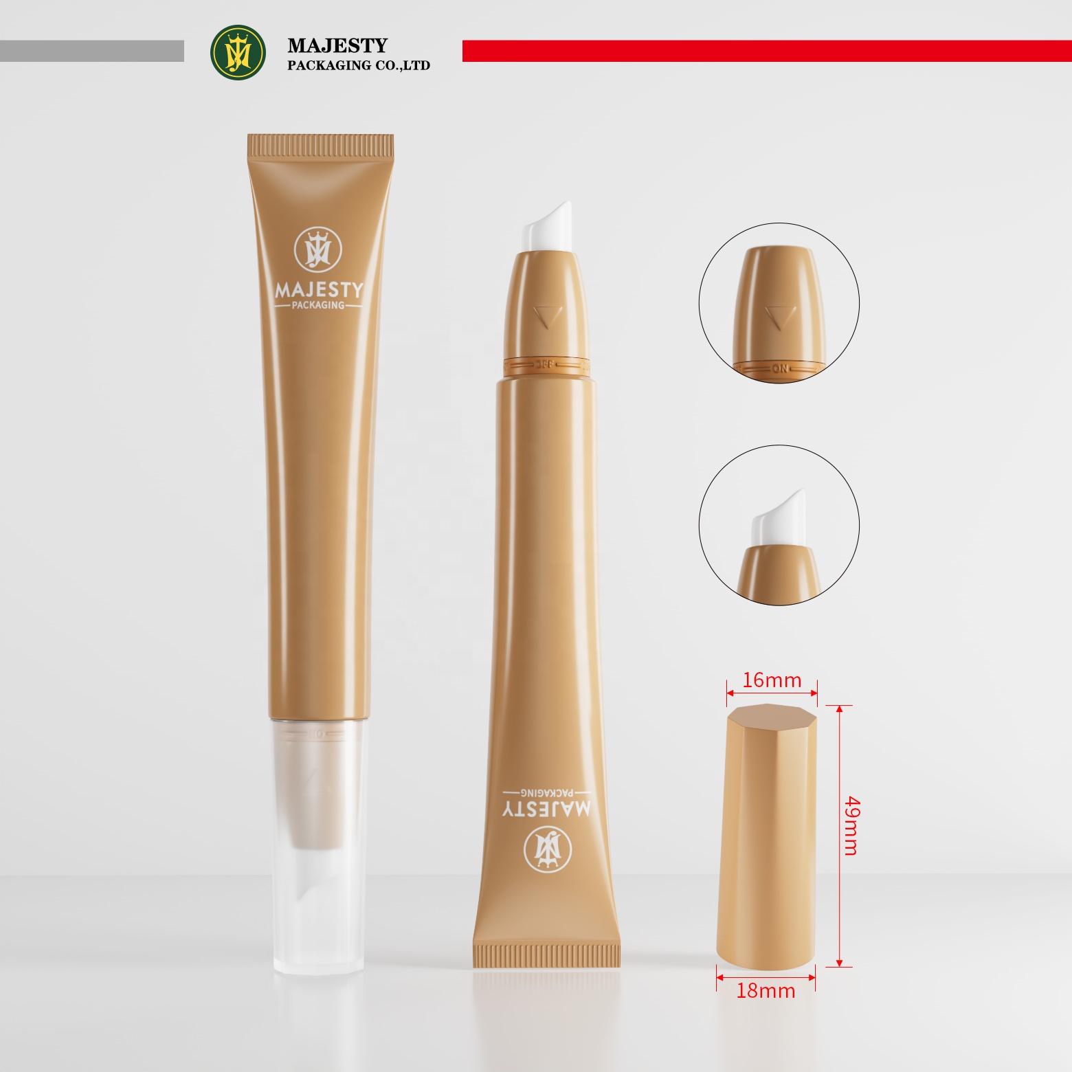 Verpackungsfabrik für Lipgloss-Kosmetiktuben aus Kunststoff