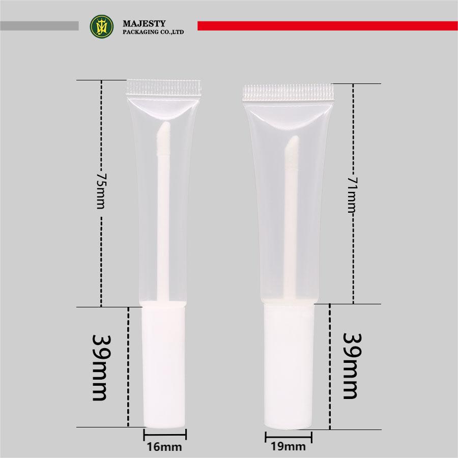 Tubo cosmético de plástico de 75 ml.