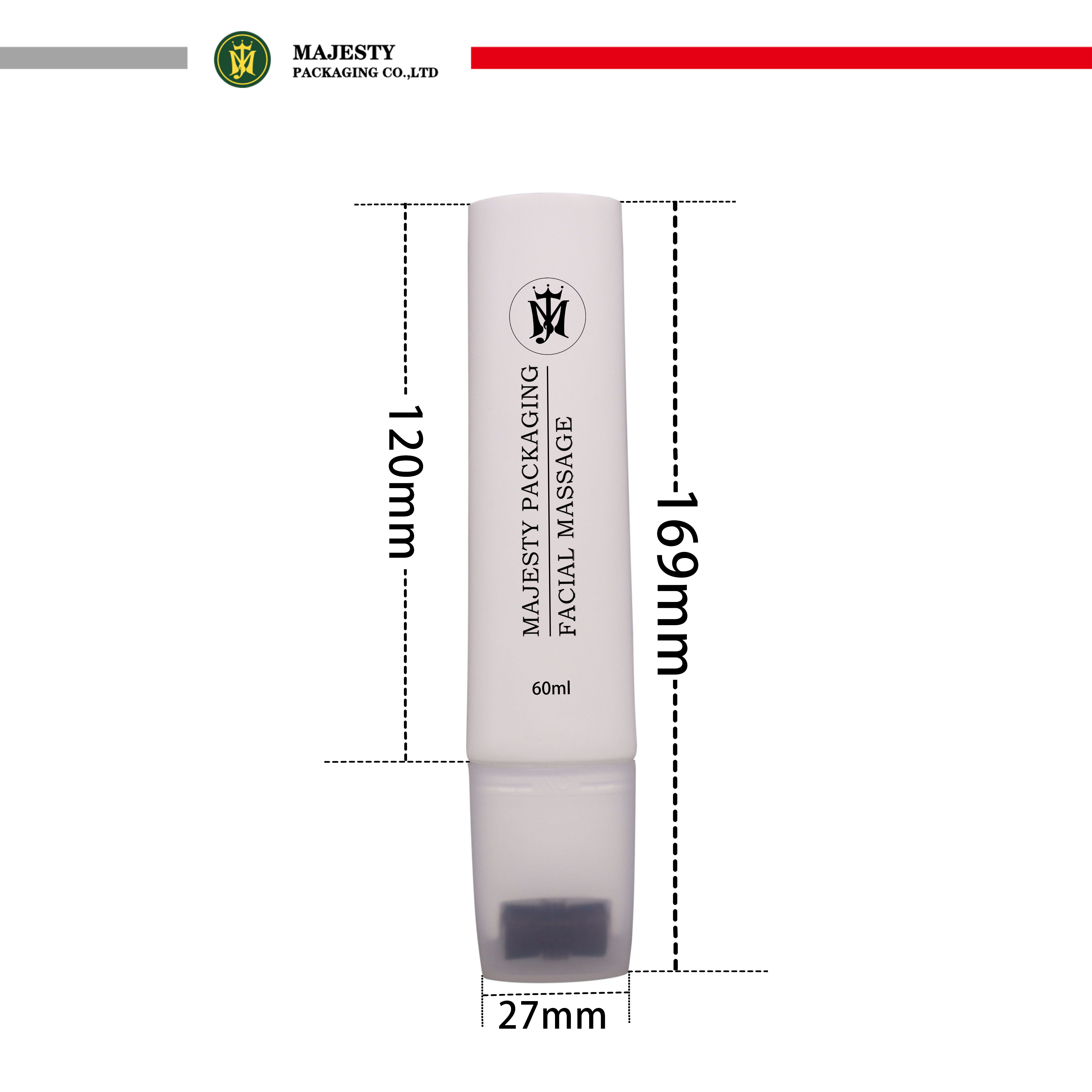 tubo cosmético de silicona