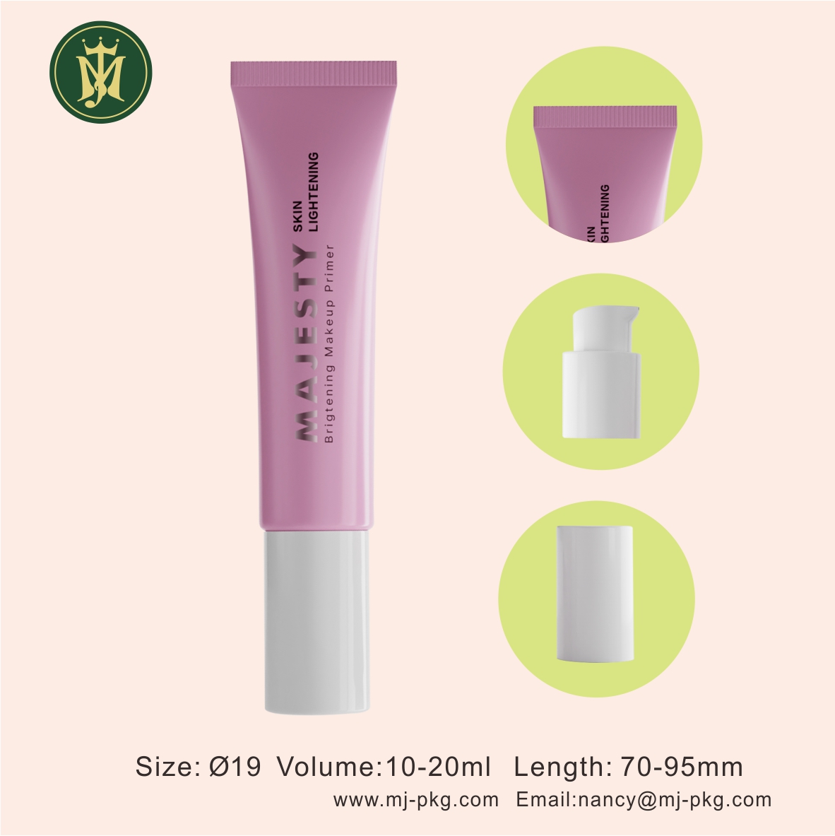 tubos de loción cosmética